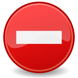 Icône rouge rond sens interdit à télécharger gratuitement
